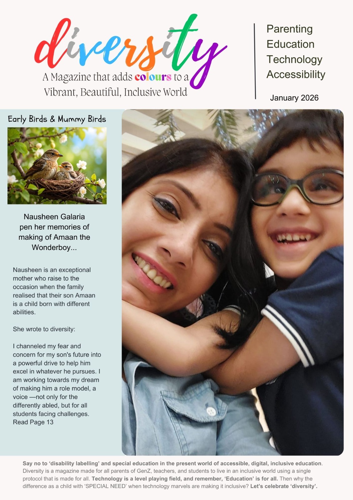 Diversity Magazine Cover page